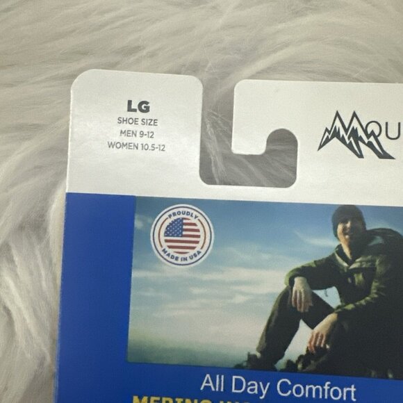 Mountain Lodge Merino Wool Blend 71% Outdoor hiking socks gray 9-12 - Picture 4 of 8